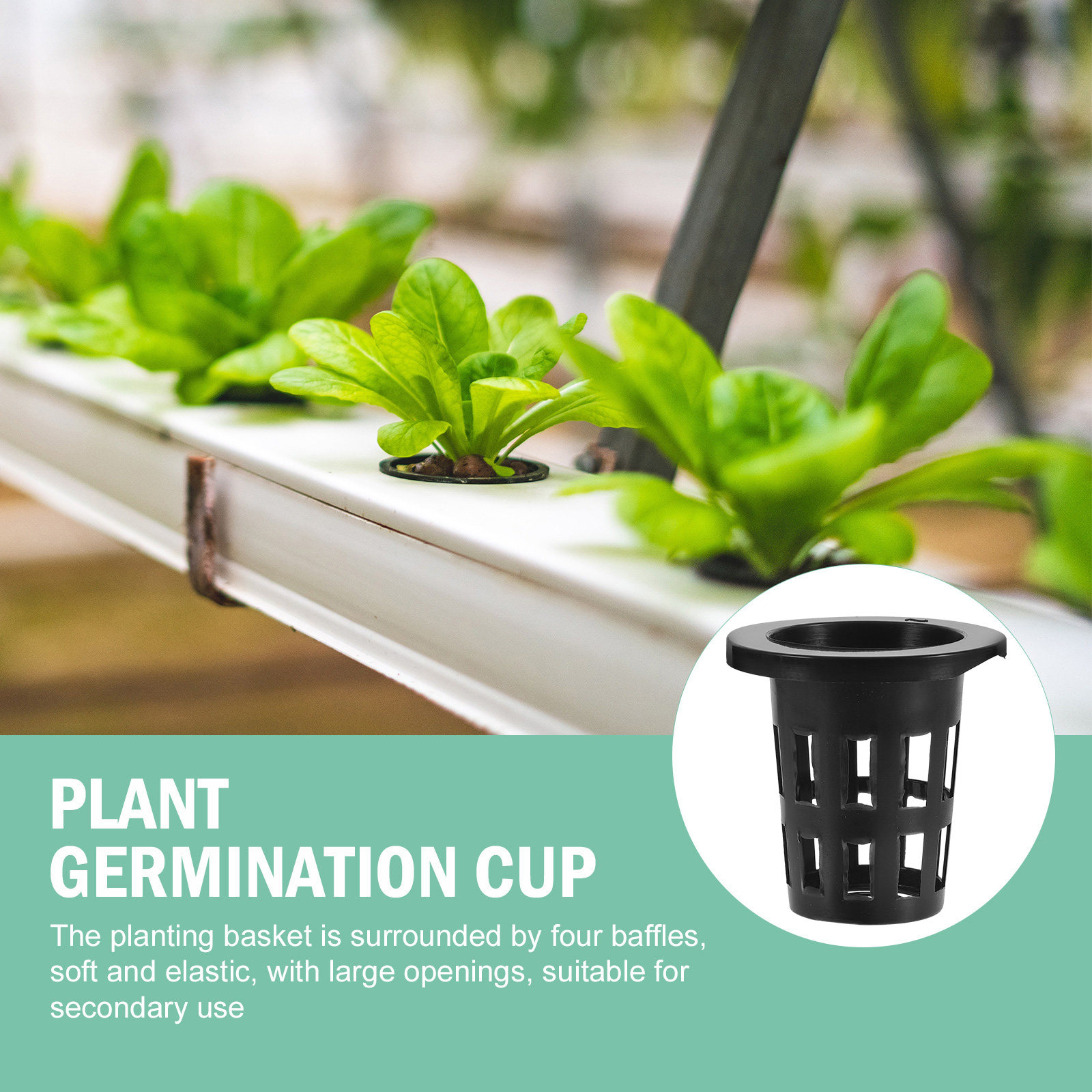 50Pcs Plastic Planting Baskets - Plant Pot recension och pris