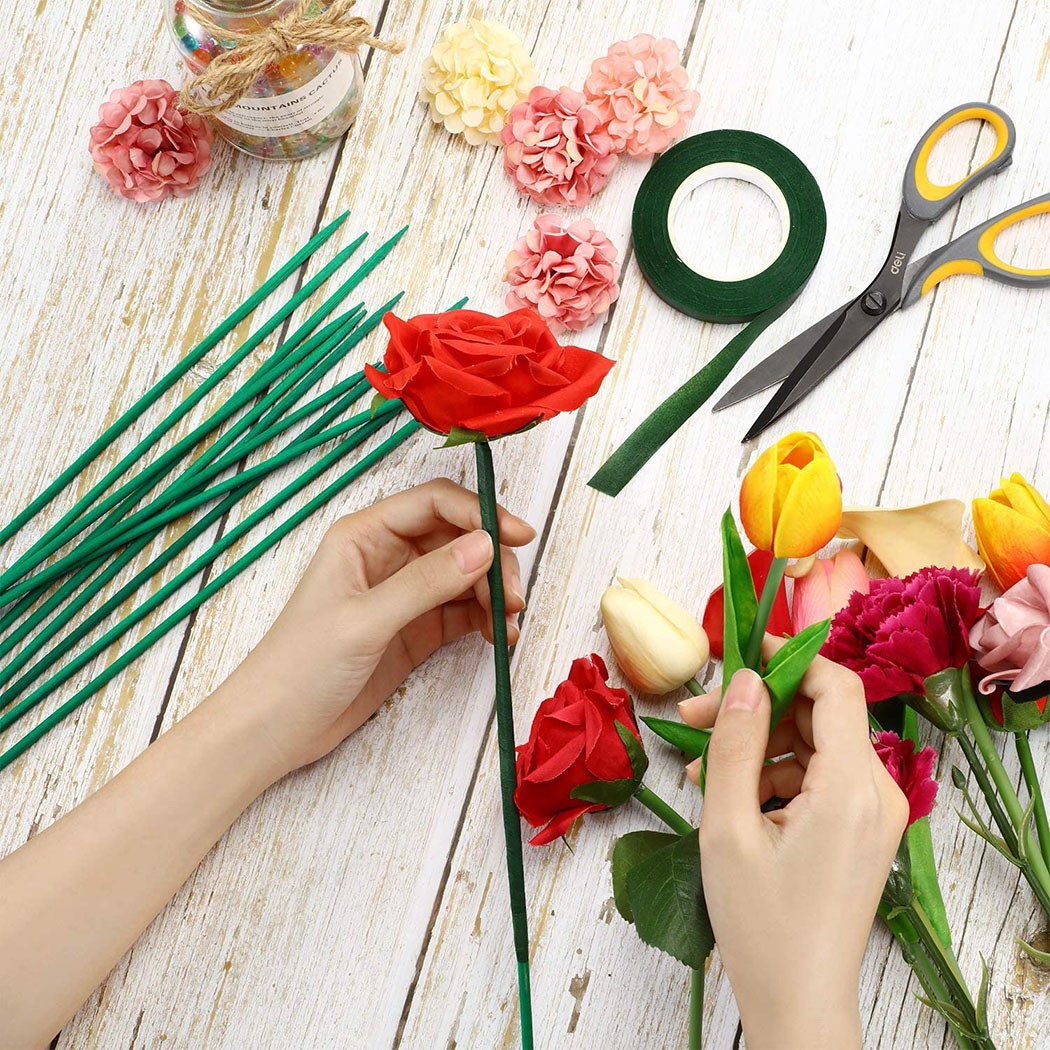 10pcs 40cm Green Plant Support - Plant Support Stake recension och pris