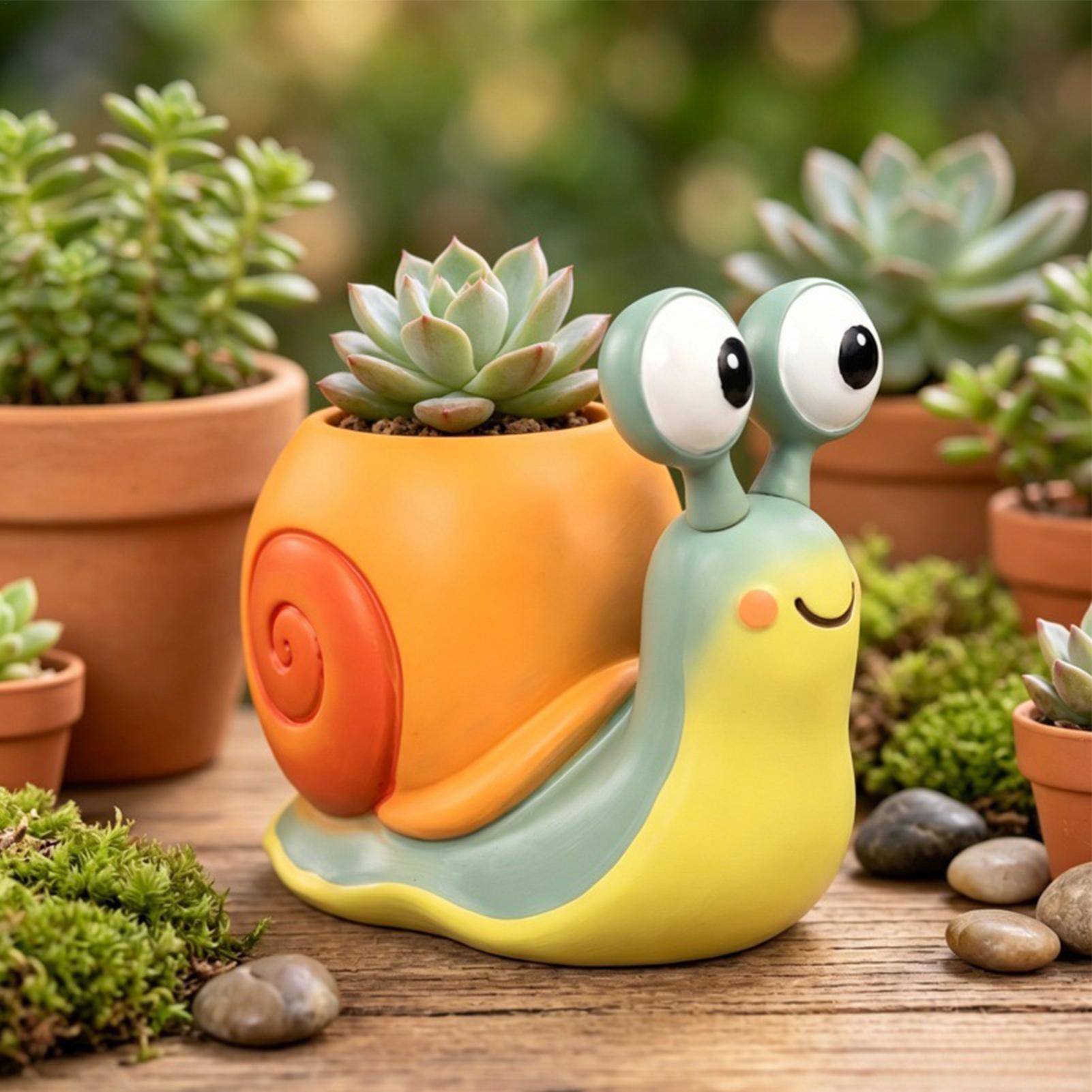 Snail Shape Flower Pot Snail f - Succulent Set recension och pris