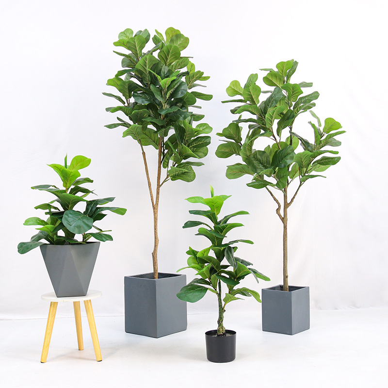 Artificial Plastic Potted Plan - Fiddle Leaf Fig recension och pris