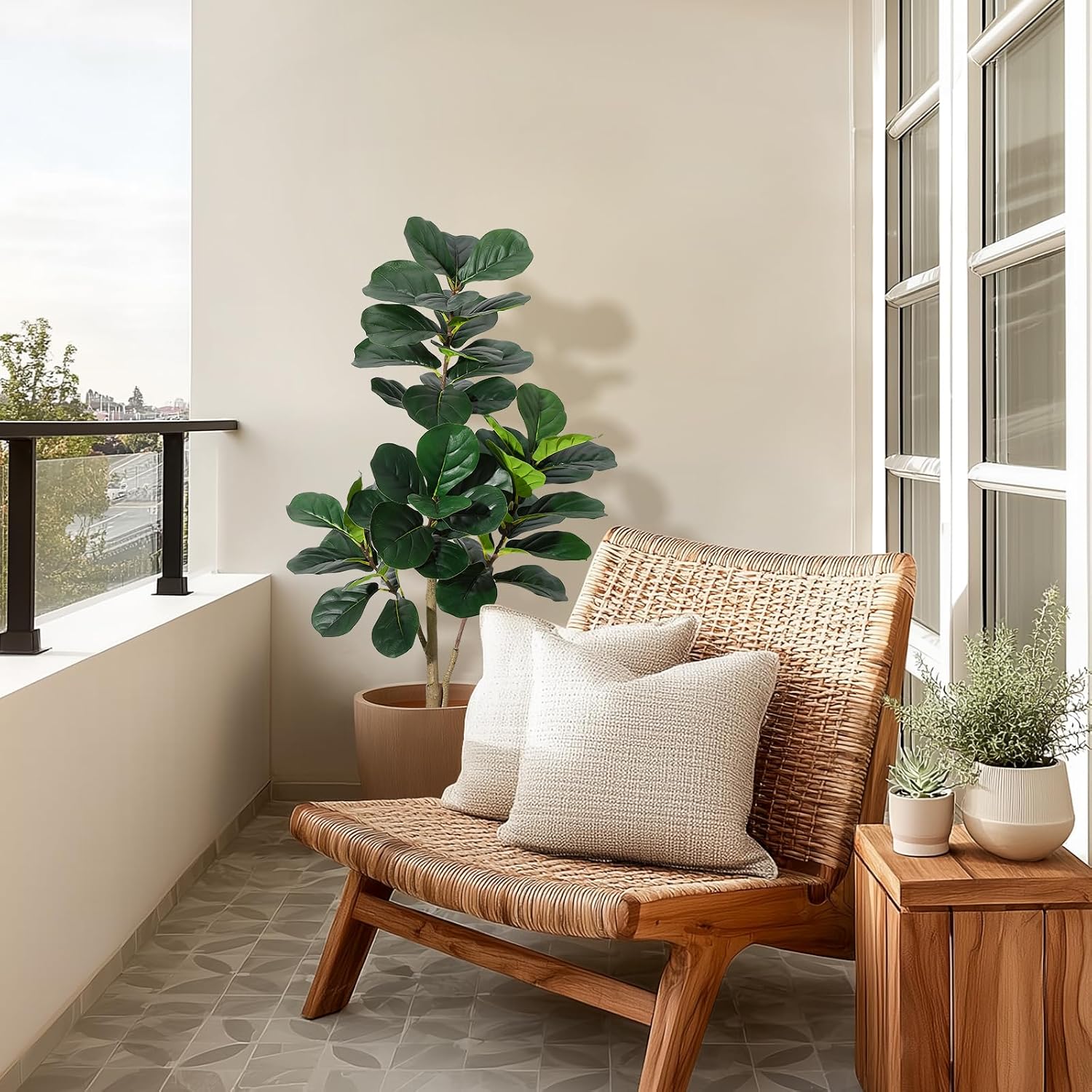 4 ft Fiddle Leaf Fig Tree Arti - Fiddle Leaf Fig recension och pris