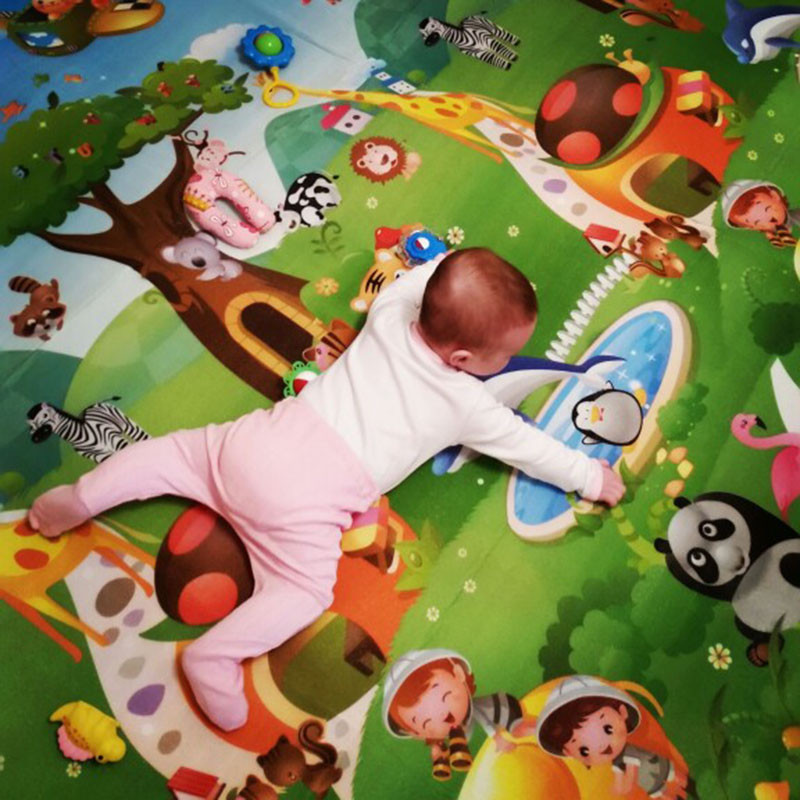 Baby Play Mat Doubel Sided Ani - Repotting Mat recension och pris