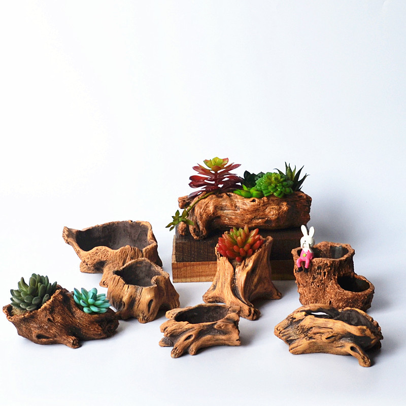 Imitation Wooden Stakes Tree R - Succulent Set recension och pris