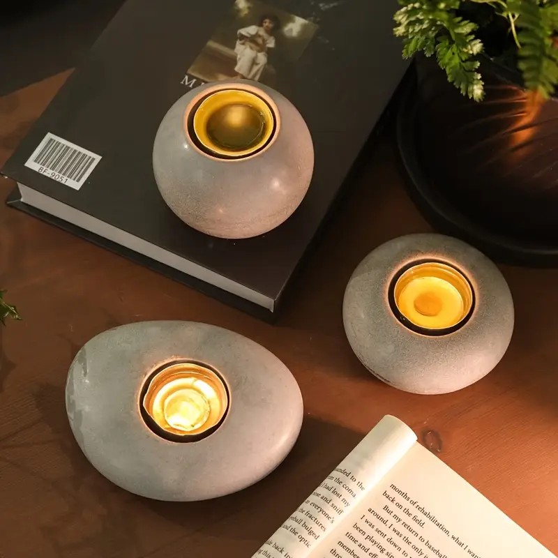 Tealight Candle Holder Resin S - Pothos recension och pris