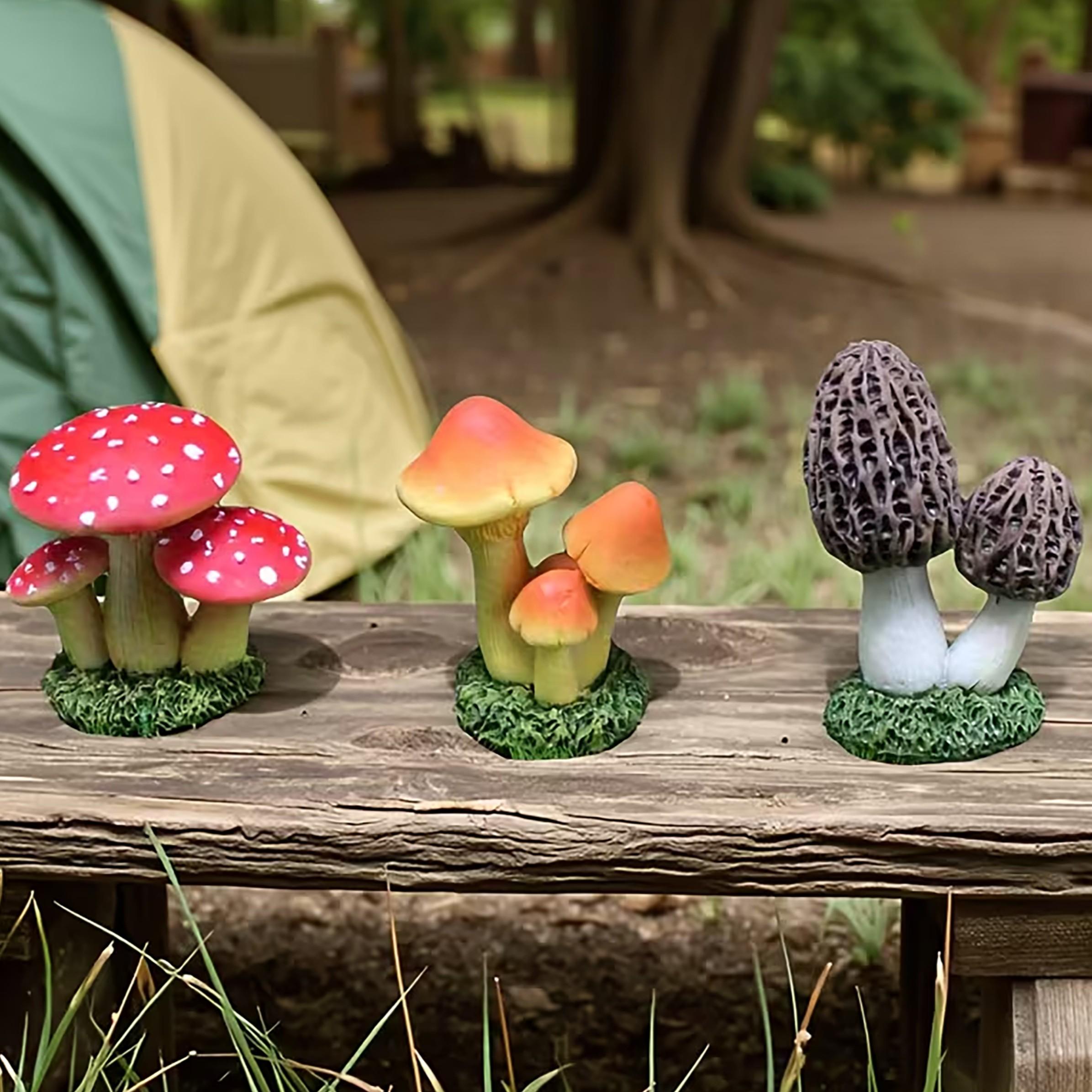 1 Set of 3pcs Artificial Mushr - Succulent Set recension och pris