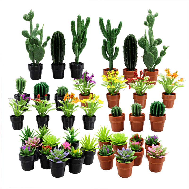 8Pcs Miniature Plastic Potted  - Succulent Set recension och pris