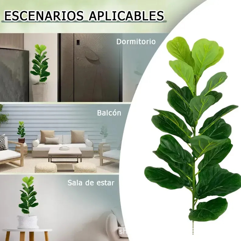 Large Plastic Artificial Fiddl - Fiddle Leaf Fig recension och pris