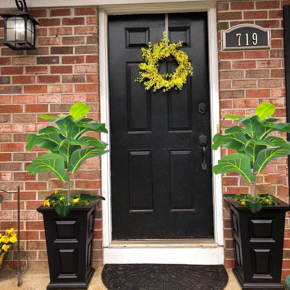 AB33-2Pcs Artificial Fiddle Le - Fiddle Leaf Fig recension och pris